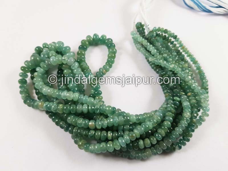 Light Paraiba Grandidierite Smooth Roundelle Beads